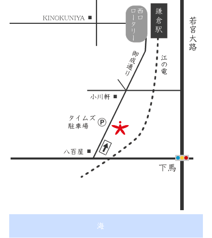 茅ヶ崎店　地図1
